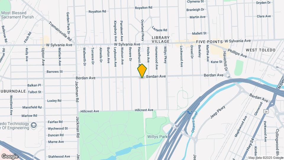 3720 Hazelhurst Ave Map and Location Details