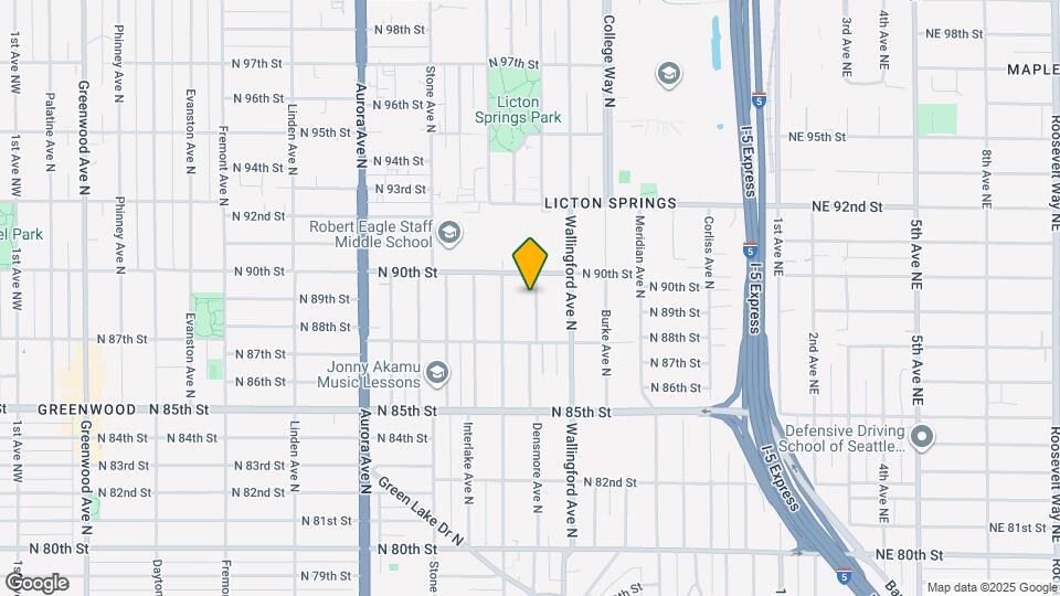 8839 Densmore Ave N Map and Location Details