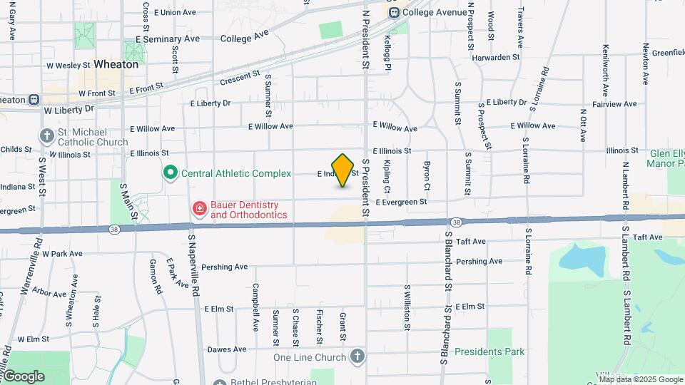903 E Evergreen St Map and Location Details