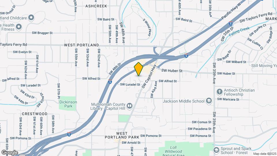 4523 SW Luradel St Map and Location Details