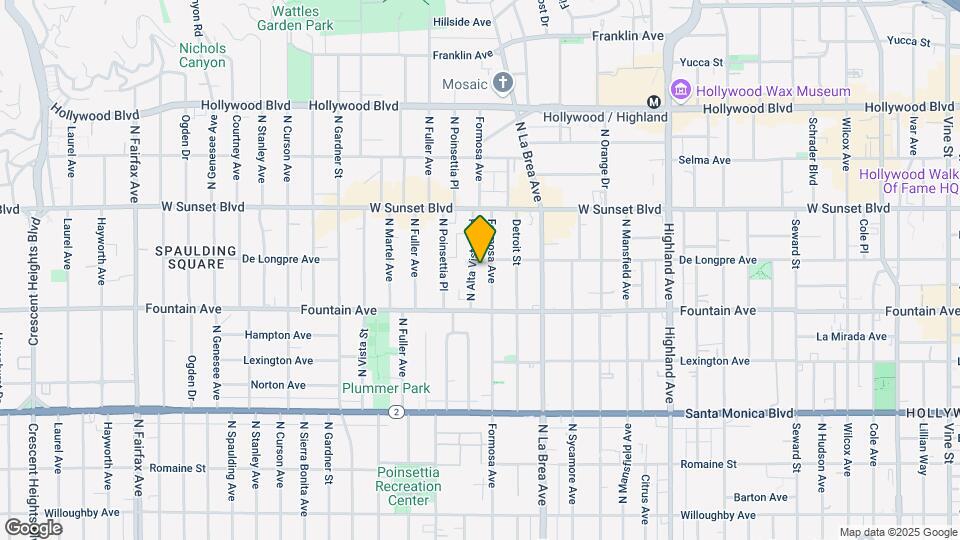 1366 N Alta Vista Blvd Mapa y Detalles de la Ubicación