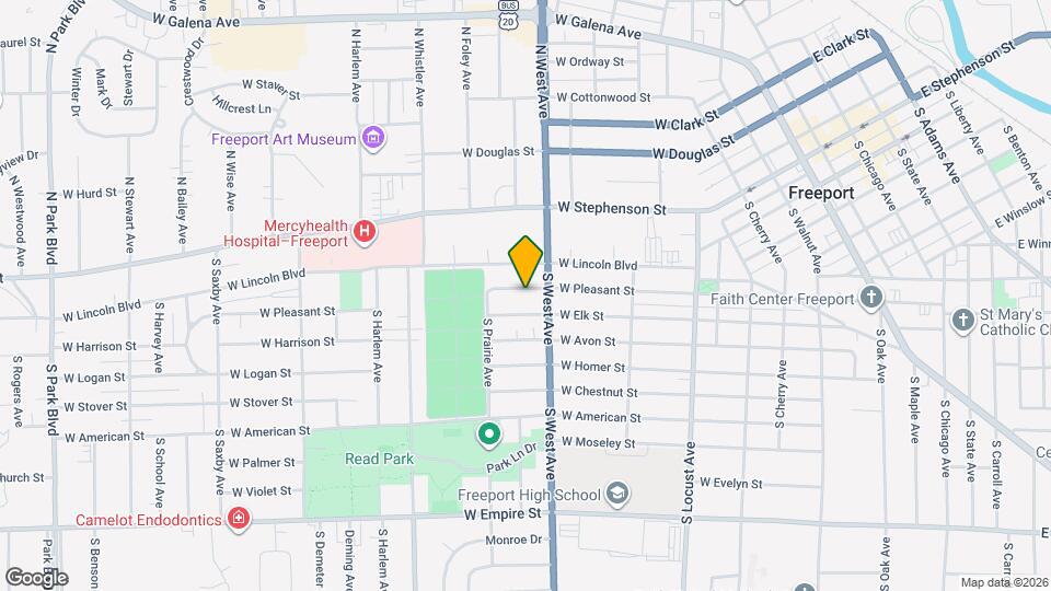 821 W Pleasant St Map and Location Details