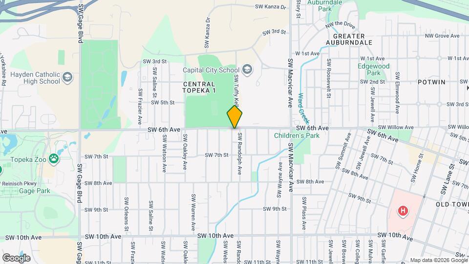 600 SW Webster Ave Map and Location Details