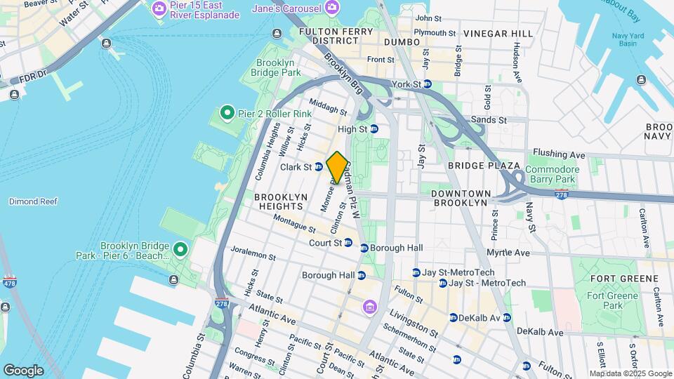 18 Monroe Pl Mapa y Detalles de la Ubicación