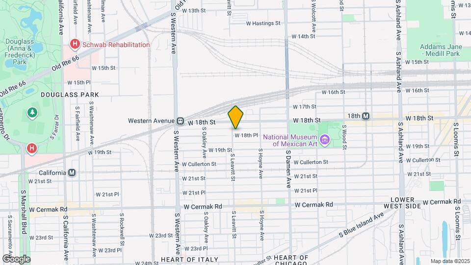 2156 W 18th Pl Mapa y Detalles de la Ubicación