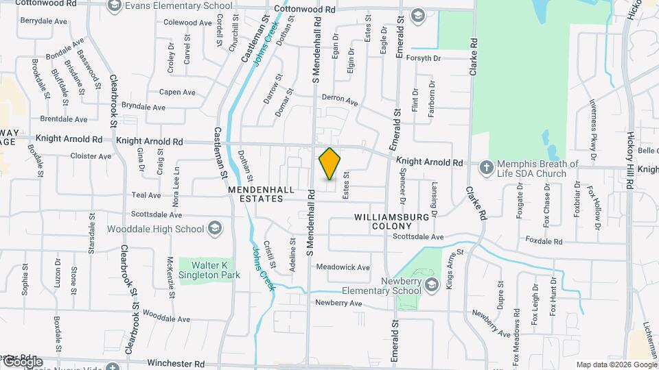 3216 S Mendenhall Rd Map and Location Details