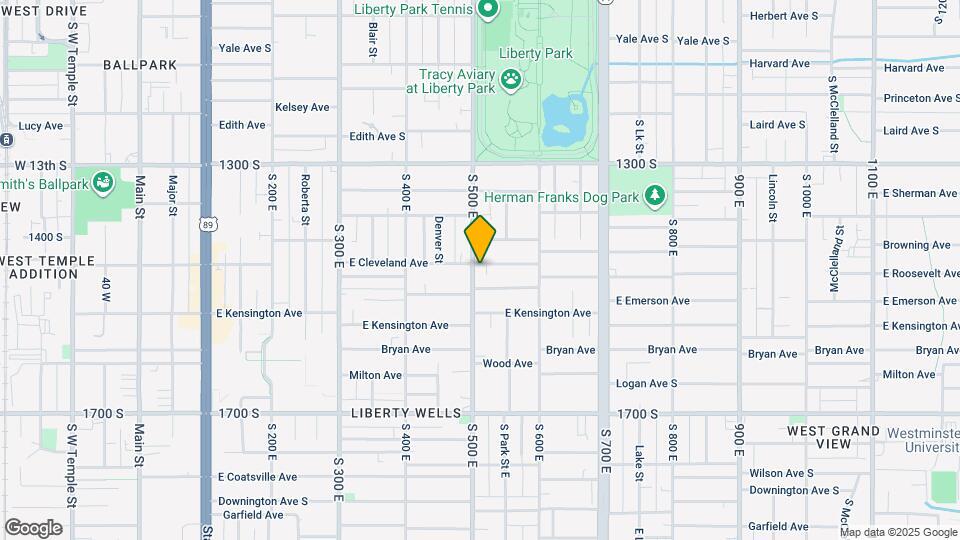 1445 S 500 E Map and Location Details