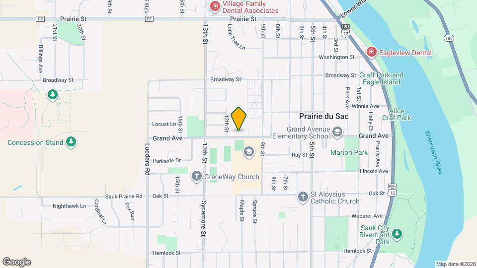 1110 Grand Ave Map and Location Details