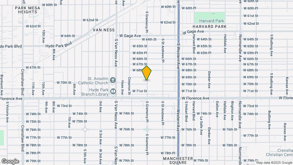 2001 W 70th St Map and Location Details