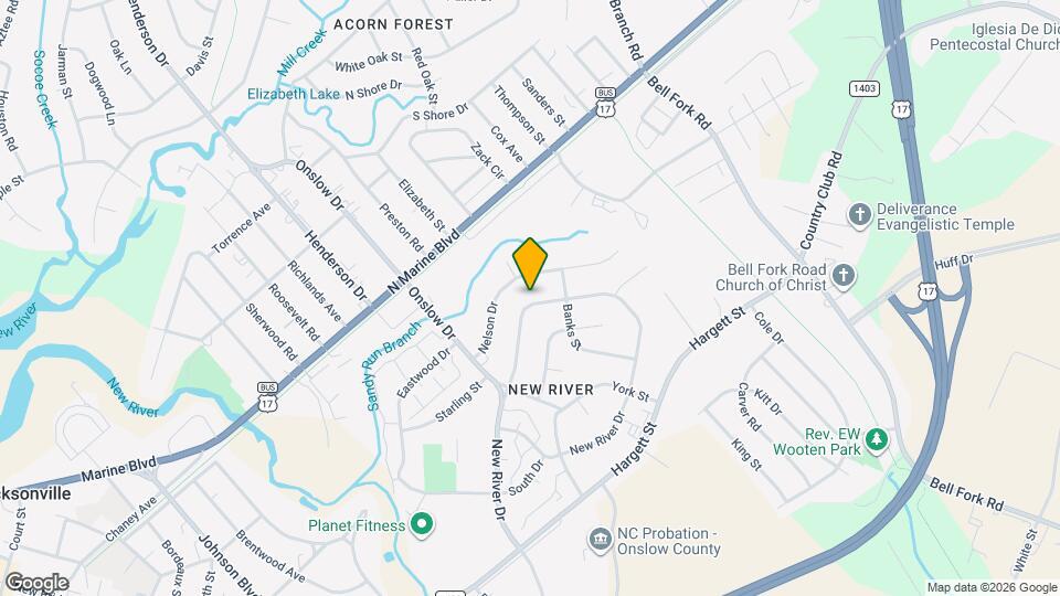 425 New River Dr Map and Location Details