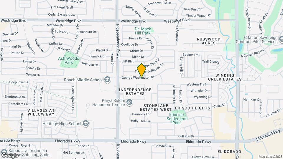 9905 George Washington Dr Map and Location Details