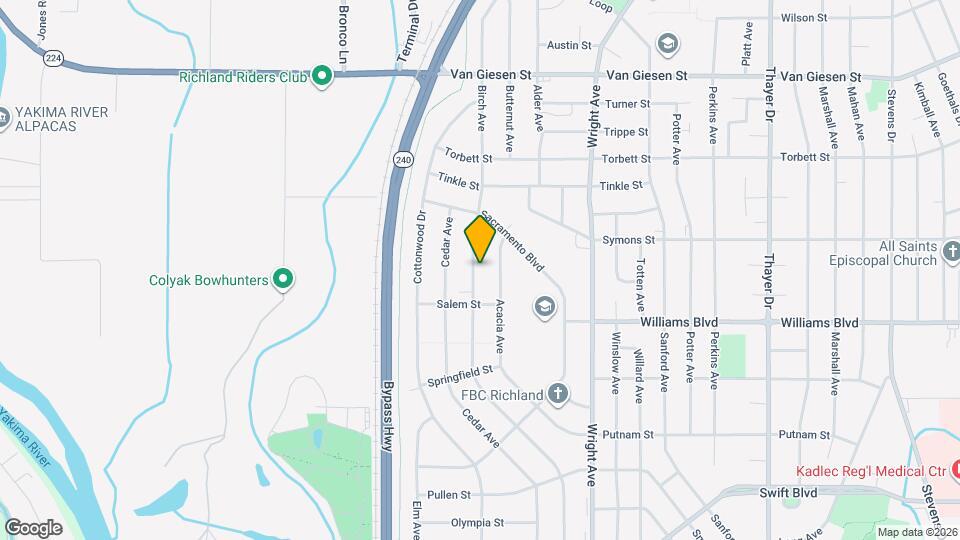 1310 Birch Ave Map and Location Details