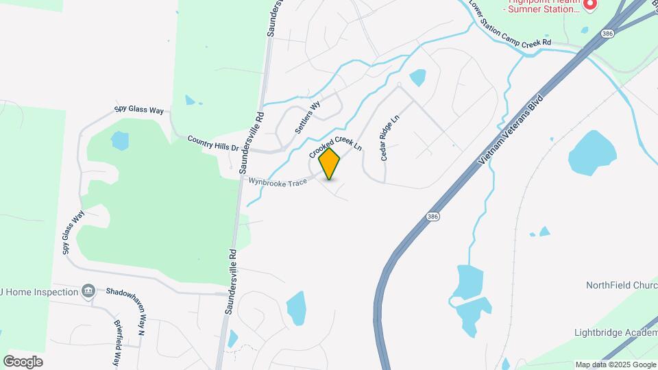 105 Crooked Creek Ct Map and Location Details