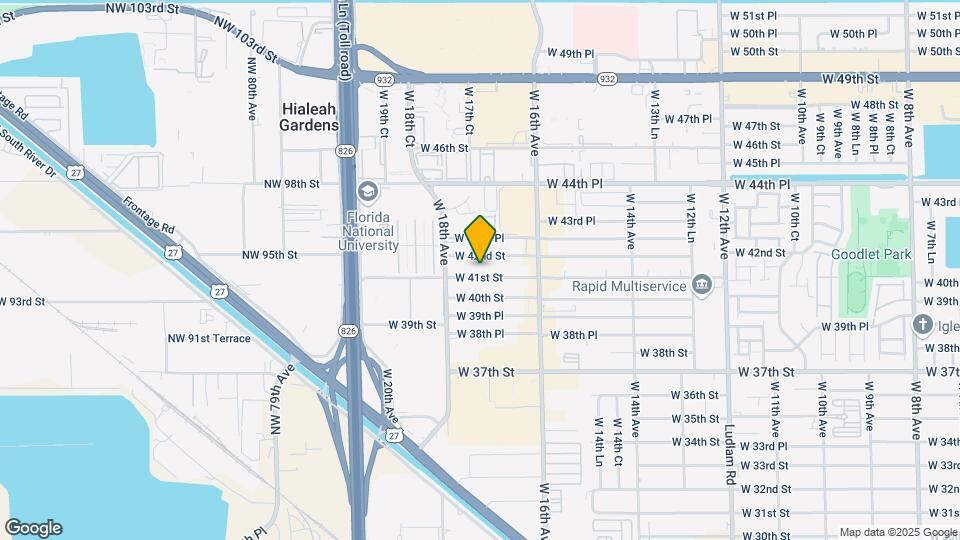 1739 W 41st St Map and Location Details