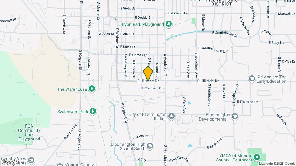 410 E Hillside Dr Map and Location Details