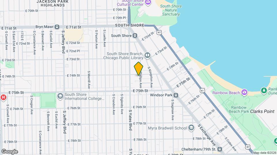 7406 S Phillips Ave, Unit 3 Mapa y Detalles de la Ubicación