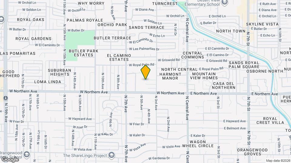 326 W Loma Ln Map and Location Details