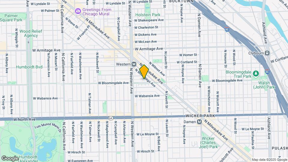 2318 W Bloomingdale Ave, Unit B Map and Location Details