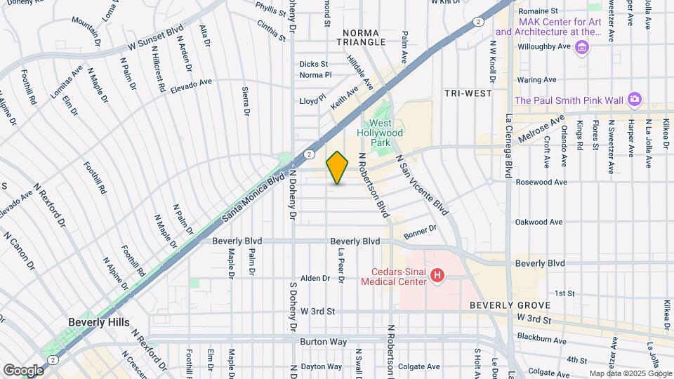 8920 Rangely Ave Map and Location Details