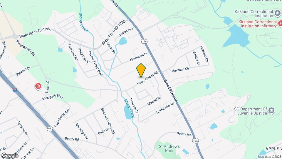1117 Piney Woods Rd Map and Location Details