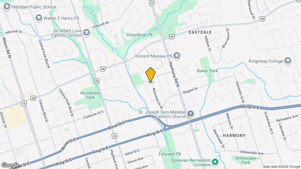 168 Riverside Dr N Map and Location Details