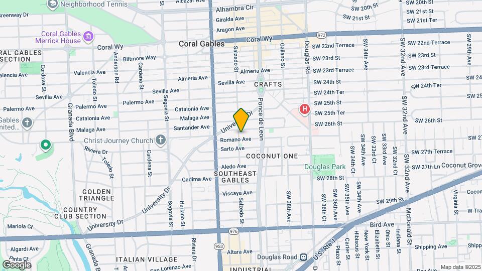 3231 Salzedo St Map and Location Details