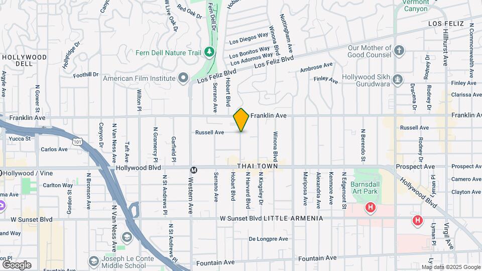 1810 N Harvard Blvd Map and Location Details