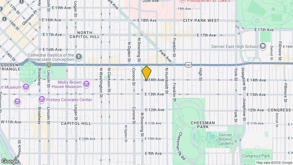 1359 N Marion St Mapa y Detalles de la Ubicación