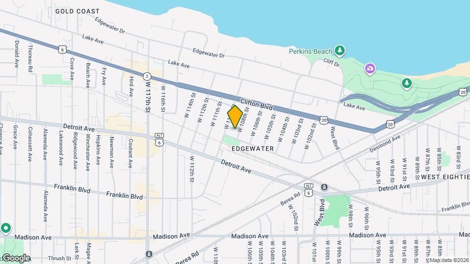 1324 W 108th St Mapa y Detalles de la Ubicación