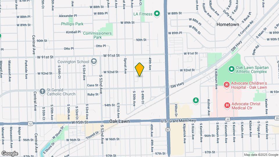 9220 S 49th Ct Map and Location Details
