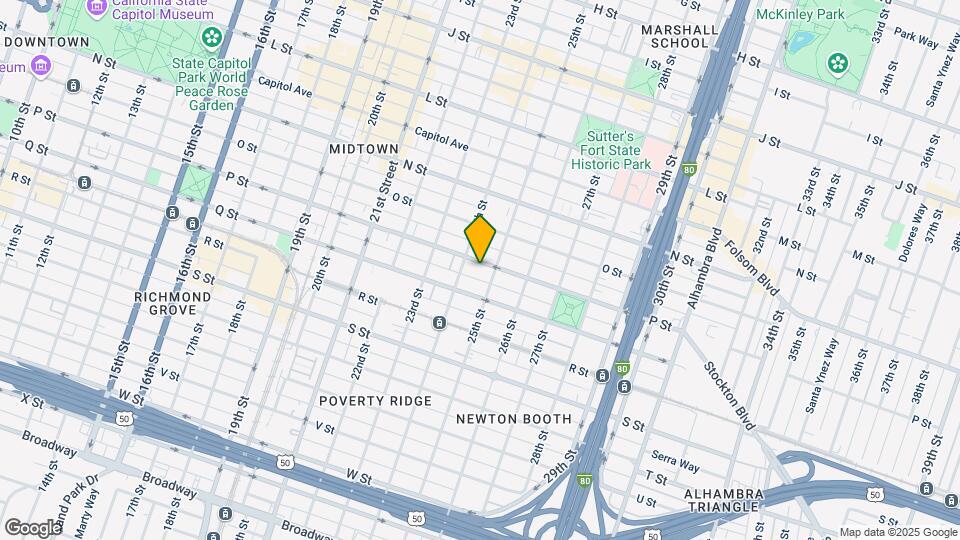 2418 P St Map and Location Details