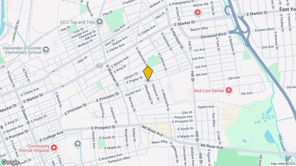 958 E Princess St Map and Location Details