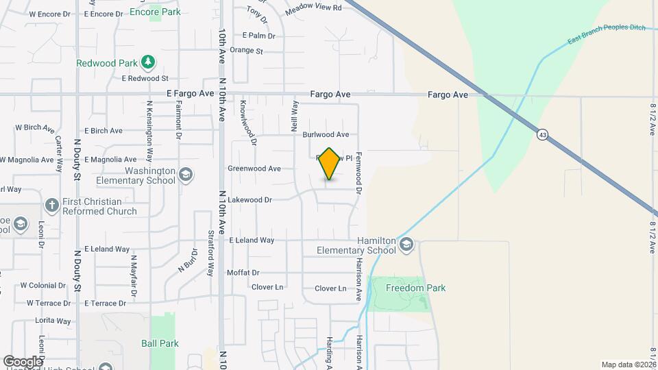 980 Lakewood Dr Map and Location Details