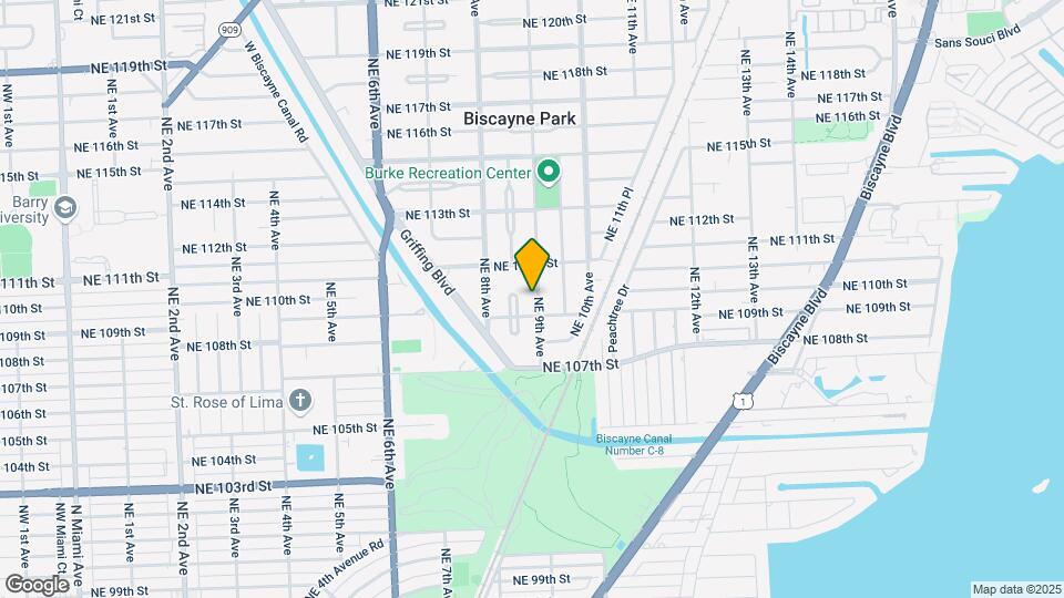 11000 NE 9th Ave Map and Location Details