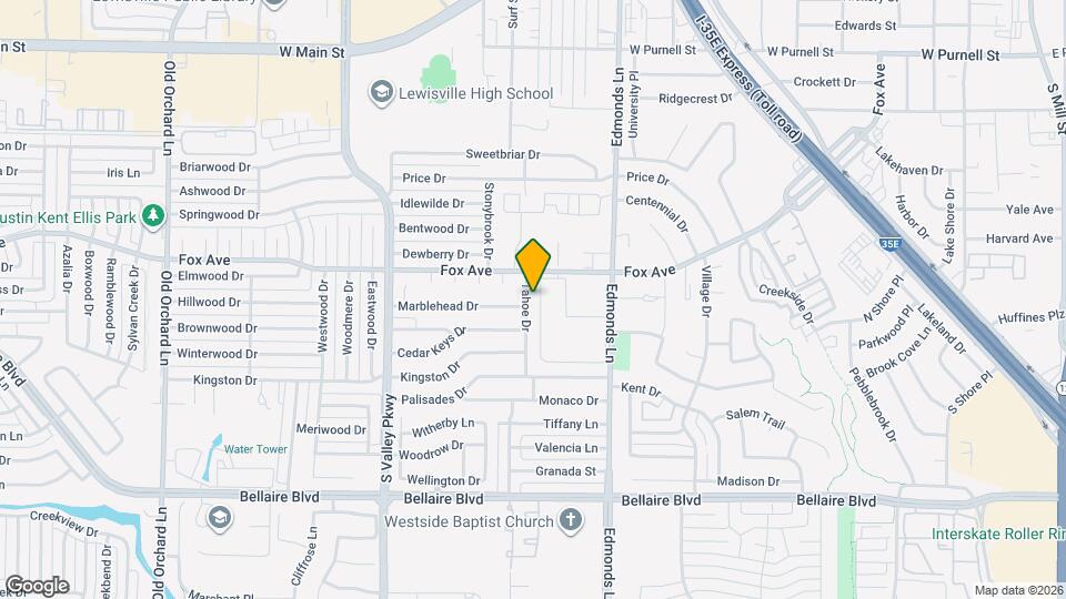 1133 Tahoe Dr Map and Location Details