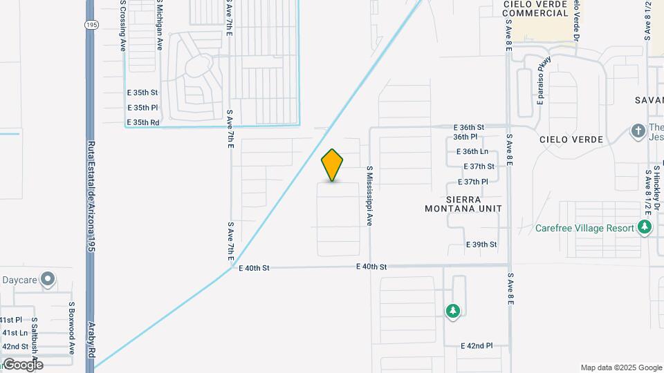 7309 E 37th Pl Mapa y Detalles de la Ubicación