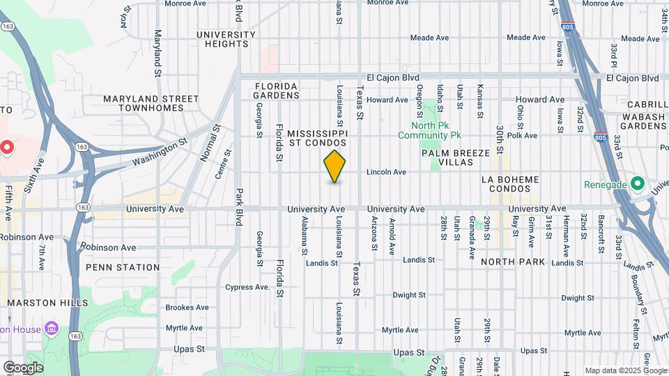 3950 Louisiana St Map and Location Details