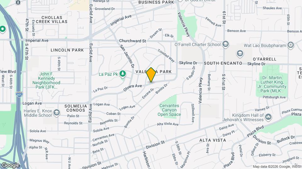 5527 Olvera Ave Map and Location Details