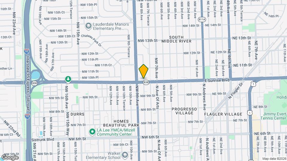 1015 NW 8th Ave Map and Location Details