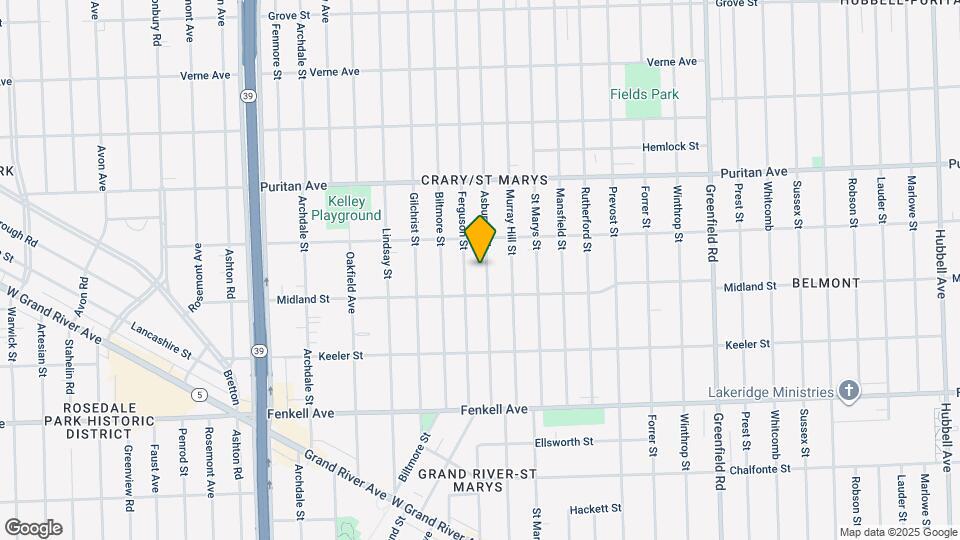 15751 Asbury Park Map and Location Details