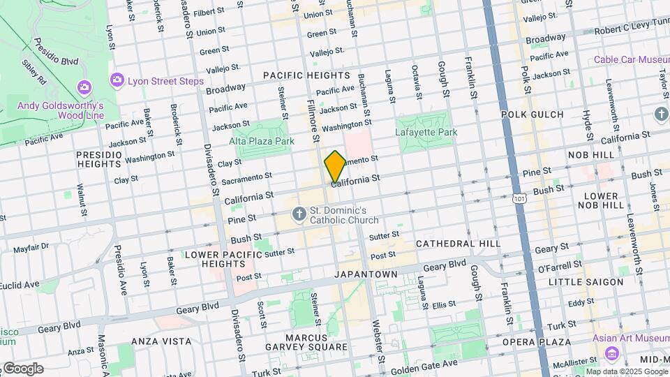 2361 California St Map and Location Details