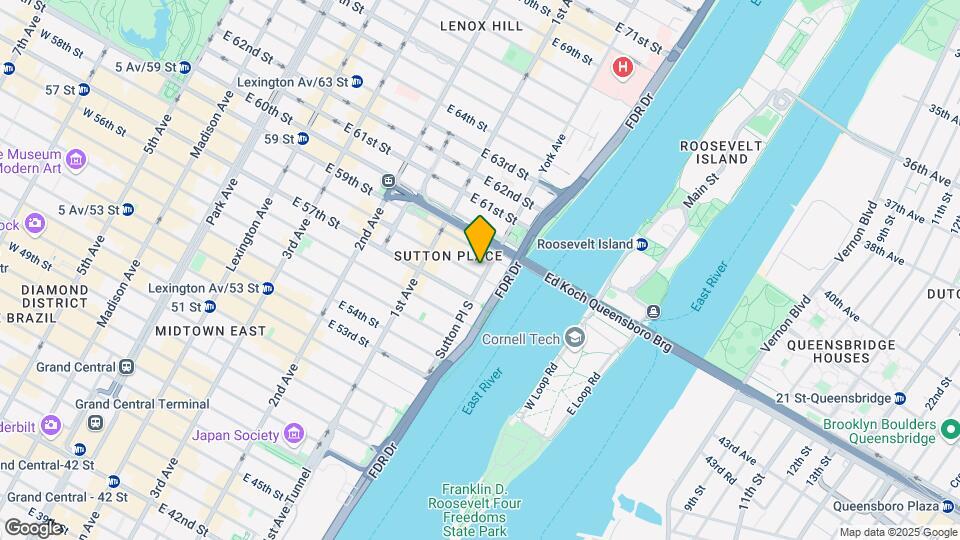 30 Sutton Pl Mapa y Detalles de la Ubicación