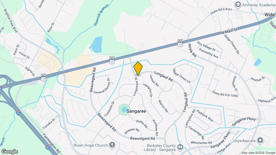 303 Longstreet St Mapa y Detalles de la Ubicación