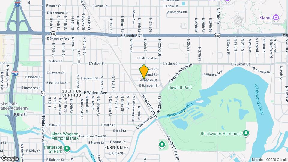 8414 N 20th St Map and Location Details