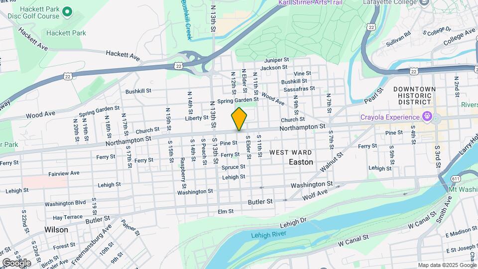 1154 Northampton St Map and Location Details