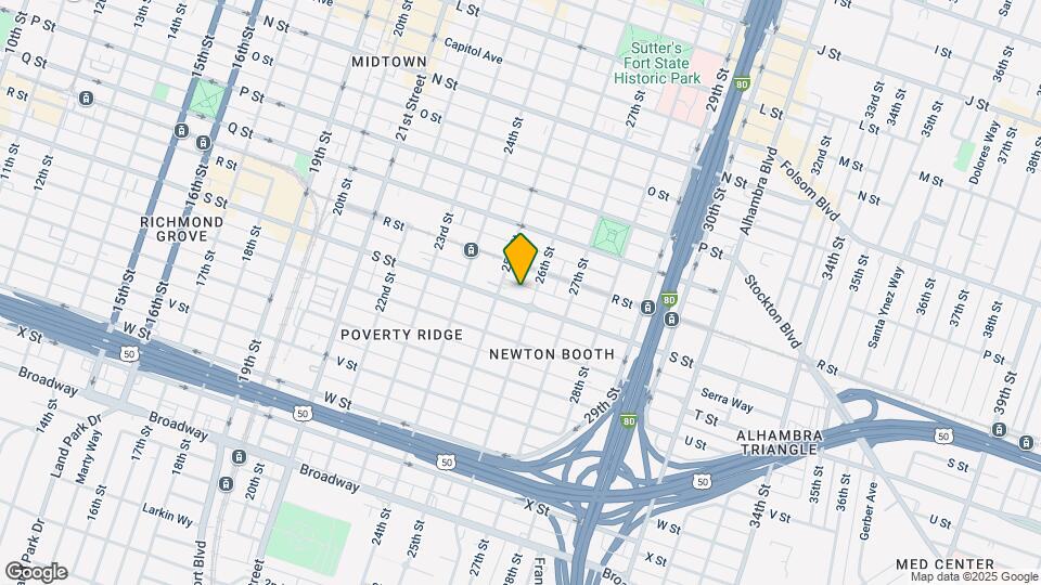 2515-2519 S St Map and Location Details