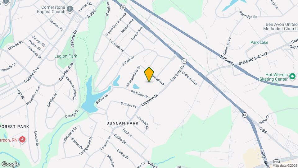 510 Woodside Ln Map and Location Details