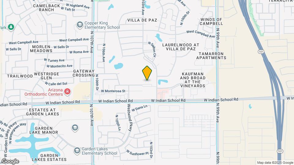 10336 W Devonshire Ave Map and Location Details