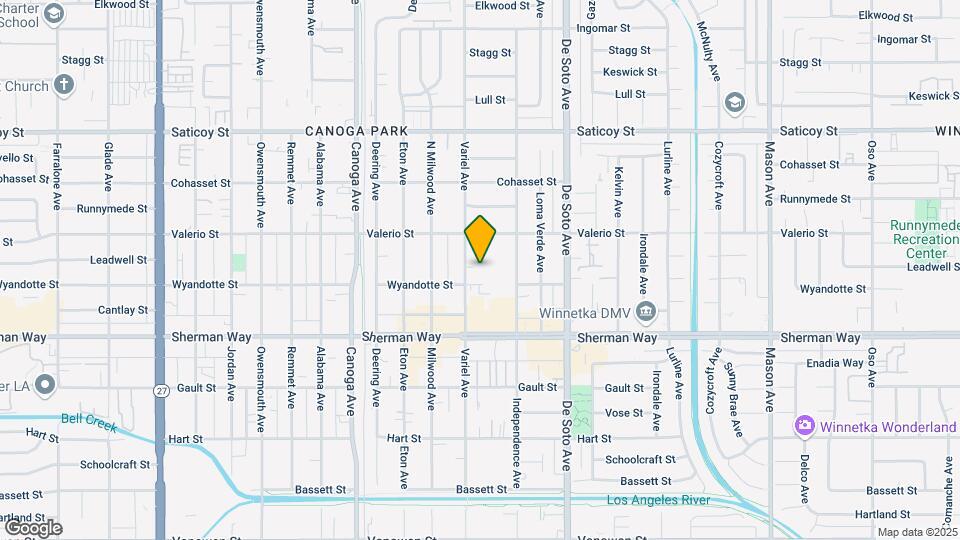 7314 Variel Ave Map and Location Details