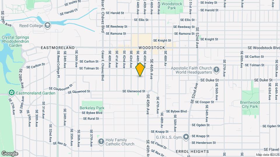 6406 SE 44th Ave Map and Location Details